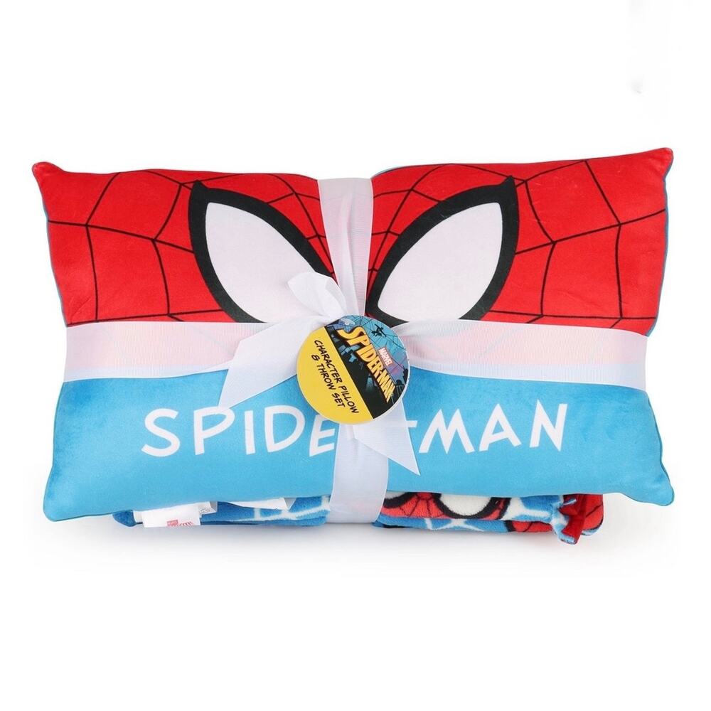 Spriderman Pillow & Throw Blanket Set